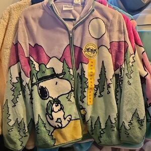 Peanuts Snoopy Women's Jacket - Purple and Green